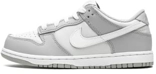 Nike, Dunk Low Kinderschuhe (FB9108-002, Hellgrau/Dunkelblau/Weiß), 3 Little Kid