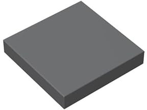 Azulejo clásico de ladrillos de 2 x 2, 100 piezas, compatible con Lego Parts 3068, juego creativo, 100% compatible con Lego y todas las principales marcas de ladrillos (color: gris oscuro)