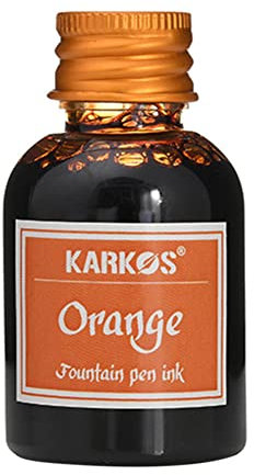 Brilliant Orange, 30ml Bottled Ink for Fountain Pens, Calligraphy Ink Art Writing Drawing Painting Graffiti Ink Feather Pen Dip Ink Bottles for School Offices Supplies