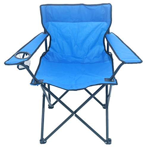 Meerweh Faltstuhl Relaxstuhl Anglerstuhl Campingstuhl blau