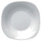 Tradineur - Plato hondo de cerámica modelo Parma, resistente, vajilla de cocina, apto para lavavajillas y microondas (Blanco, 22,3 x 22,3 cm)