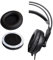 V-MOTA Ohrpolster kompatibel mit SteelSeries Siberia Diablo III & Sibirien HP & Siberia Invictus & Siberia V200 Gaming-Kopfhörern (Lederschwarz)