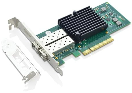 XWYWX 10Gb PCIe 2.0 X8 2*SFP+ Port NIC Netzwerkkarte für Intel 82599ES Ethernet LAN Netzwerkadapter Network Card Vergleich mit X520-DA2 für Win/Linux/FreeBSD/VMware-X2S1187-11