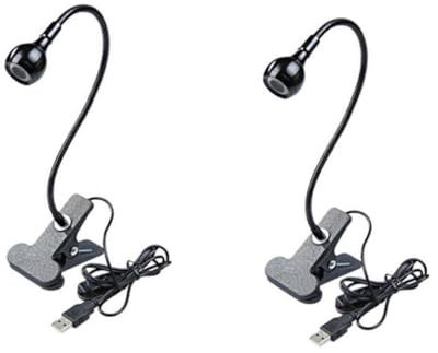 OSALADI 2 Stücke Flexible Lesen Lampe Clip-auf Tisch Lampe Auge Für Home Office