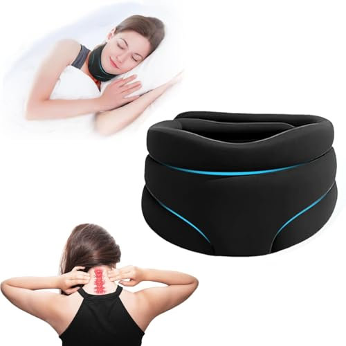 FYZSJWL Cervicorrect pour le ronflement, Minerve Cervicale,Collier Cervical,minerve cervicale pour arrêter le ronflement, Minerve cou Réglable,Soutien du Cou pour douleurs cervicales.