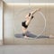 MIDUOLAI Aerial Hoop Set, Hängende Aerial Yoga Ring Ausrüstung, Zirkus Hoop, Edelstahl Hoop Kit, Für Yoga Fitness & Gewichtsabnahme,25mm,90cm