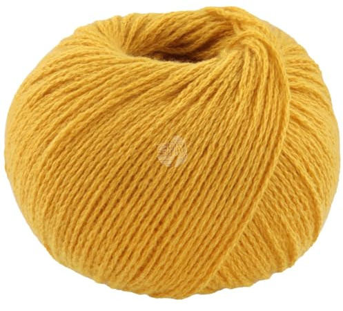 LANA GROSSA Cashmere Pure | Klassisch verzwirntes reines Kaschmirgarn | Handstrickgarn aus 100% Kaschmir | 25g Wolle zum Stricken & Häkeln | 115m Garn FB 16