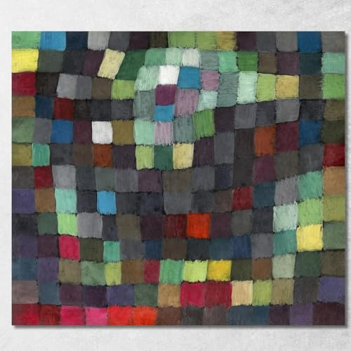 Può Il Bild Paul Klee, pkl53 Kunstdruck auf Leinwand, Fine Art, gerahmt, fertig zum Aufhängen, hochwertig, 120 x 108 cm