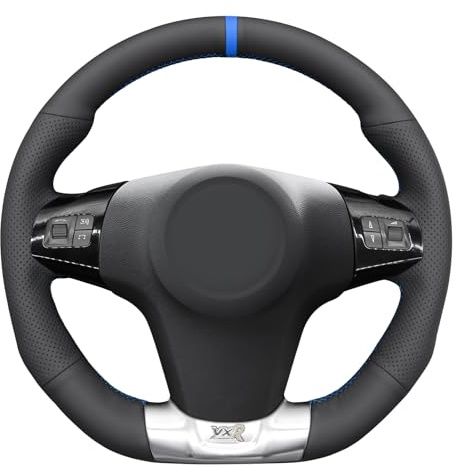 MEWANT Passgenauer Lenkradbezug zum Nähen für Opel Corsa | Hand Nähen Lenkradschoner Atmungsaktiv Für Beheizte Lenkräder Langlebig