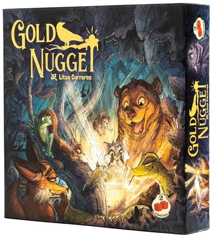 2Tomatoes Games | Gold Nugget | Strategy & Deception Board Game | Encourages Critical Thinking and Social Interaction | Family Gatherings and Game Nights | English | Fantasy Animals