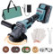 Smerigliatrice angolare professionale 125 mm, 6 velocità regolabili con 1 batterie, motore Brushless, adatto per la macinazione, la lucidatura e il taglio