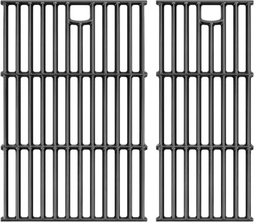 GGC Gusseisen-Grillroste für Charbroil 463660421, 43,2 cm Ersatzteile für Charbroil 463660021 463655621 463630021 463630422 G426-0004-W1 G426-00055 -W1, 2 Stück. Grillroste für Char-Broil