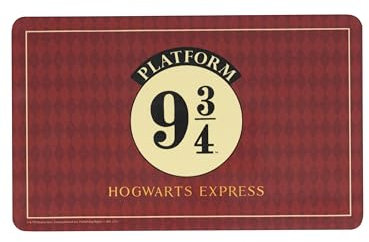 Harry Potter Brettchen - Hogwarts Express Platform 9 3/4 Frühstücksbrettchen Schneidebrettchen aus Resopal Rot