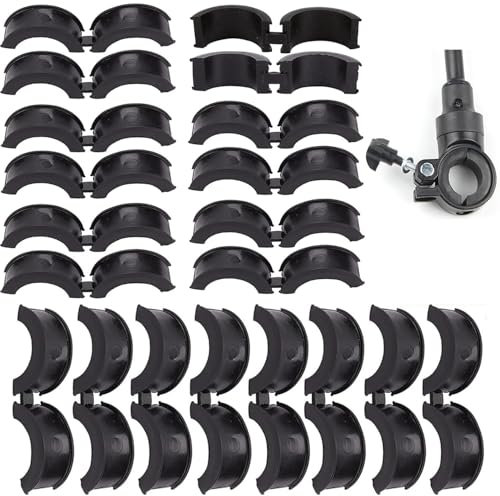 JINJUMEI 20Pcs Fahrradlenker-Gummidichtung,Gummidichtung Für Fahrradlenker 31,8 bis 25,4/22,2, Antivibrations und Anti-Rutsch Durable Rubber Gasket Für Mountain Telefonhalterung Konvertierungsdichtung