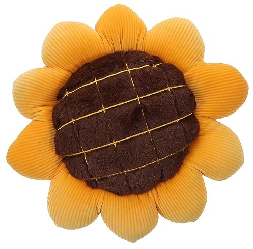 HOLIDYOYO Cuscino Girasole Posti a Sedere Per Cuscini Posto a Sedere Divano Cuscino Del Sedile a Fiori Cuscino Gonfio Stuoia Di Girasole Cuscino Di Seduta Gonfio Yellow Piumino Di Cotone
