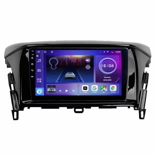 Android 14 Radio de Coche 10 Pulgadas Doble DIN para Mitsubishi Eclipse Cross 1 2017-2021 con Carplay Cámara Trasera Micrófo GPS Navigation Bluetooth Controles del Volante(F4 (8+128G))