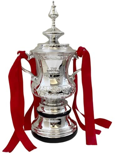 YYDSTES Replik der FA Cup Champions Trophäe Englische Meisterschaft Pokal, Fußball Liga Souvenir Sammlerstücke Heimdekoration Fußballfans,60cm