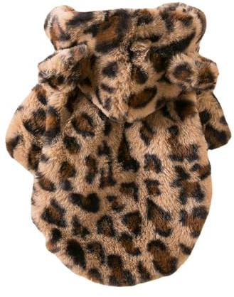 Niedliches Halloween-Leoparden-Kostüm für Hunde, Haustier, Weihnachtsfeiertagszubehör, Foto-Requisiten, geeignet für Katzen und Hunde, Hundemantel, Winter