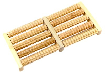 LEEQBCR 1 pièce Rouleau de Massage Pieds Bois, Masseur Pieds en Boisen Bâton D'Acupression, Pied Rouleau pour Relaxation de Acupression Soulager Fasciite Plantaire, Soulagement du Stress