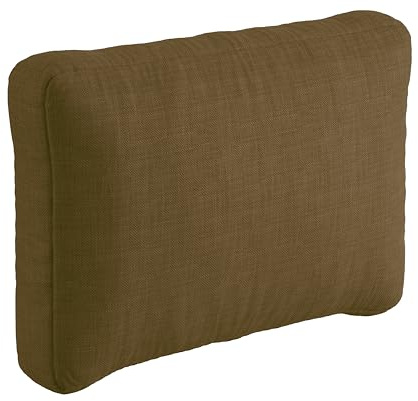 sunnypillow Palettenkissen für Gartenmöbel - Rückenkissen 60x40x20/10cm - Rückenpolster für Bett und Sofa - Palettenpolster für Palettenmöbel - Lounge Kissen mit abnehmbarem Bezug Braun