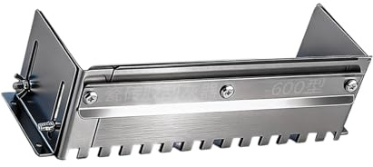 Utensile per la posa delle piastrelle, spatola dentata in acciaio inox, pettine per malta, larghezza e altezza regolabili per distribuire uniformemente la colla, spatola per piastrelle