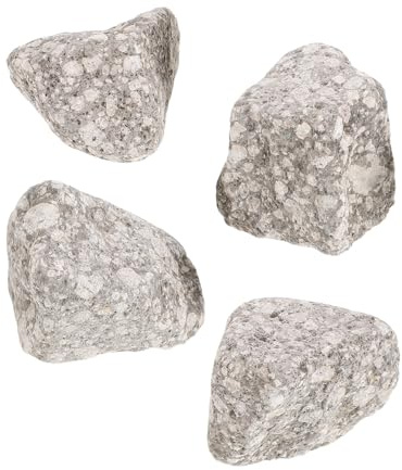 JOINPAYA 4 Basalt Saunasteine 5 8cm Hitzebeständig Wärmespeichernd für Trocken und Nasssauna Saunaofen Steine für Wellness zu Hause