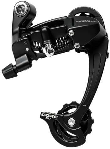 AEYINO 6/7/8/9 Fach Fahrrad Schaltwerk,45T Kompatibel mit Shimano M3100 | Dämpfer verhindert Kettenschlagen im Gelände. Langer Käfig bis 52T. Präzises Schalten selbst unter hohem Drehmoment.