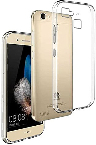 REY Funda Carcasa Gel Transparente para Huawei P8 Lite Smart, Ultra Fina 0,33mm, Silicona TPU de Alta Resistencia y Flexibilidad