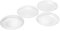 WOLFF Set mit 4 Perlen-Desserttellern – Salat-, Vorspeise- oder Vorspeiseteller, Abendessen-Zubehör, dekoratives Geschirr, Kristall-Küchenzubehör – Luxus-Glasbekleidung – transparent, 20,3 cm