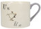 V&A Creative Tops Tazza in ceramica da collezione con scritta U... stampata, 430 ml, colore: bianco/viola