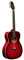 Stagg Akustikgitarre mit Decke aus Lindenholz, Transparent Rot