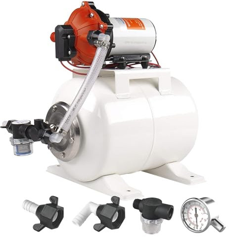 Seaflo 55-Series Water Pump and Accumulator Tank System - 12V DC, 5.5 GPM, 60 PSI, 2 Gallon Tank