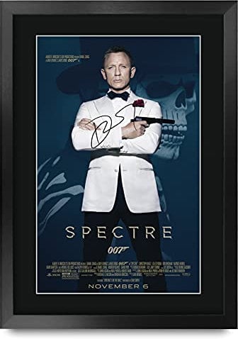 HWC Trading A3 FR James Bond - Specter Movie Poster Daniel Craig Signed Geschenk GESTALTET A3 Printed Autogramm Film Geschenke drucken Fotobildanzeige