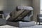 Home Treats Upholstered Bed Small Double | Ottoman Queen Size Bed Frame | Grey Fabric Bed Frame With Storage (Small Double, No Mattress)..
