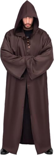Myir JUN Umhang mit Kapuze, Halloween Kostüm Herren Faschingskostüm Männer | Robe Cape Halloweenkostüm Todesser Sensenmann Scream Kostüm Karnevalskostüm für Halloween Karneval Fasching
