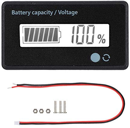 12-84V Batteriekapazität Spannung Meter mit Alarm Apazitätsanzeige PCB HTN Sound Licht Alarm Anzeige LCD Spannungsmesser Batterie Tester für Blei Säure, Lithium, Eisen Lithium