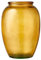 BITZ Kusintha Vase, Dekorative Vase aus Recyceltem Glas, Höhe 20 cm, Amber