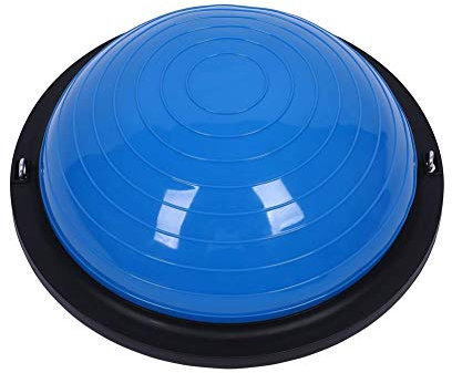 Auveach Balance Ball Trainer 46cm with Resistance Bands and Foot Pump Thickened Yoga Exercise Ball for Pilates Fitness Home Training for Women Teenager Blue