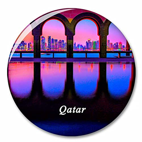 Katar Kühlschrank Magnete Dekorative Magnet Flaschenöffner Tourist City Travel Souvenir Collection Geschenk Starker Kühlschrank Aufkleber