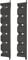 Berkley Horizontal Rod Rack for 6 Rods - Fishing Rod Storage Solution - For Home, Garage, Shed, Safe and Secure Store Rods or Combos, Black