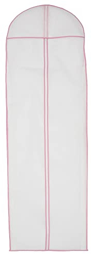 Wedding Dress Bags, 180cm/70.8inch Non-woven Bridal Dress Cover Bag with Zips Long Full length Breathable Garment Bags Covers for Long Dress Dance Costumes Suits (1pcs)
