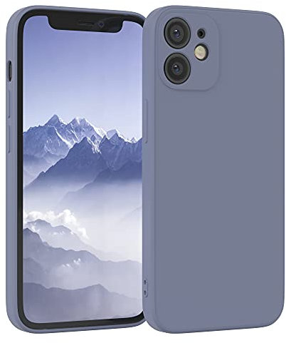EAZY CASE - Silikonhülle für iPhone 12 Mini Hülle Silikon Case Blau weich stoßfeste Handyhülle iPhone 12 Mini Schutzhülle mit Kameraschutz Dünn Premium Schutz Cover TPU Phone Bumper in Eisblau
