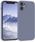 EAZY CASE - Silikonhülle für iPhone 12 Mini Hülle Silikon Case Blau weich stoßfeste Handyhülle iPhone 12 Mini Schutzhülle mit Kameraschutz Dünn Premium Schutz Cover TPU Phone Bumper in Eisblau