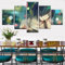 YUANJUN Puzzle 5 TLG Kunstdruck Modern Wandbilder Design Tapete Eingerahmt Bilder Drucke Leinwand Wandkunst Wohnkultur Gem?Lde Poster Mehrteilig XXL Anime Tokyo Shonen Ghoul