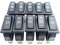 Bstenky 10 Pz Interruttore a bilanciere 3 Perni 3 Posizioni di Latching ON/Off/ON AC 20A/125V 16A/250V SPDT Auto Barca Nero Toggle Rocker Switch KCD3