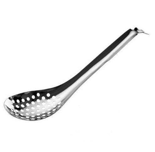 EdirFtra in Acciaio Inossidabile Caviale Cucchiaio Molecolare Portatile Builder Sauce Molecolare Cucchiaio Cucina Strumento da Cucina Setaccio 4 * 17cm