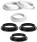 6 Pièce Plastique Anneau Réducteur Abat Jour E27, Accessoires pour Abat-Jour Bague Plaque, Convertisseur d’Adaptateur, E27 Anneau Réducteur, Bague d'Abat-Jour, Pour Lampe de Bureau (Blanc et Noir)