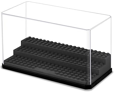 Comius Sharp Vitrine, Schaukasten Vitrine, Acryl Baukasten Display Box Staubdichtes Schutzvitrine Für Action Figuren, Sammlerstücke, Heimaufbewahrung(Schwarz)