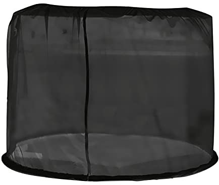 Moustiquaire de Parasol de Patio, Moustiquaire de Parasol de Patio de Meubles de Polyester, Moustiquaire pour la Tente Suspendue de Polyester D'écran de Parapluie de Patio à L'extérieur(Le noir)