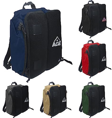 ACE PRO Cornhole Rucksack mit ACE Patch – für bis zu sechs Cornhole Taschen-Sets (bis zu 24 Taschen)